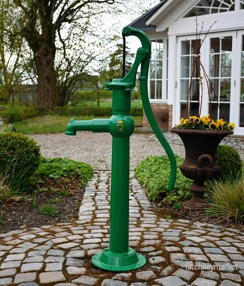 Gårdspump Grön manuell pump - Bild 2