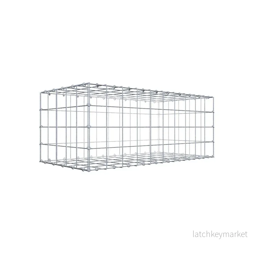 Gabion 100 cm x 40 cm x 50 cm (L x H x D), maskstorlek 10 cm x 10 cm, C-ring Gabion 100 cm x 40 cm x 50 cm (L x H x D), maskstorlek 10 cm x 10 cm, C-ring