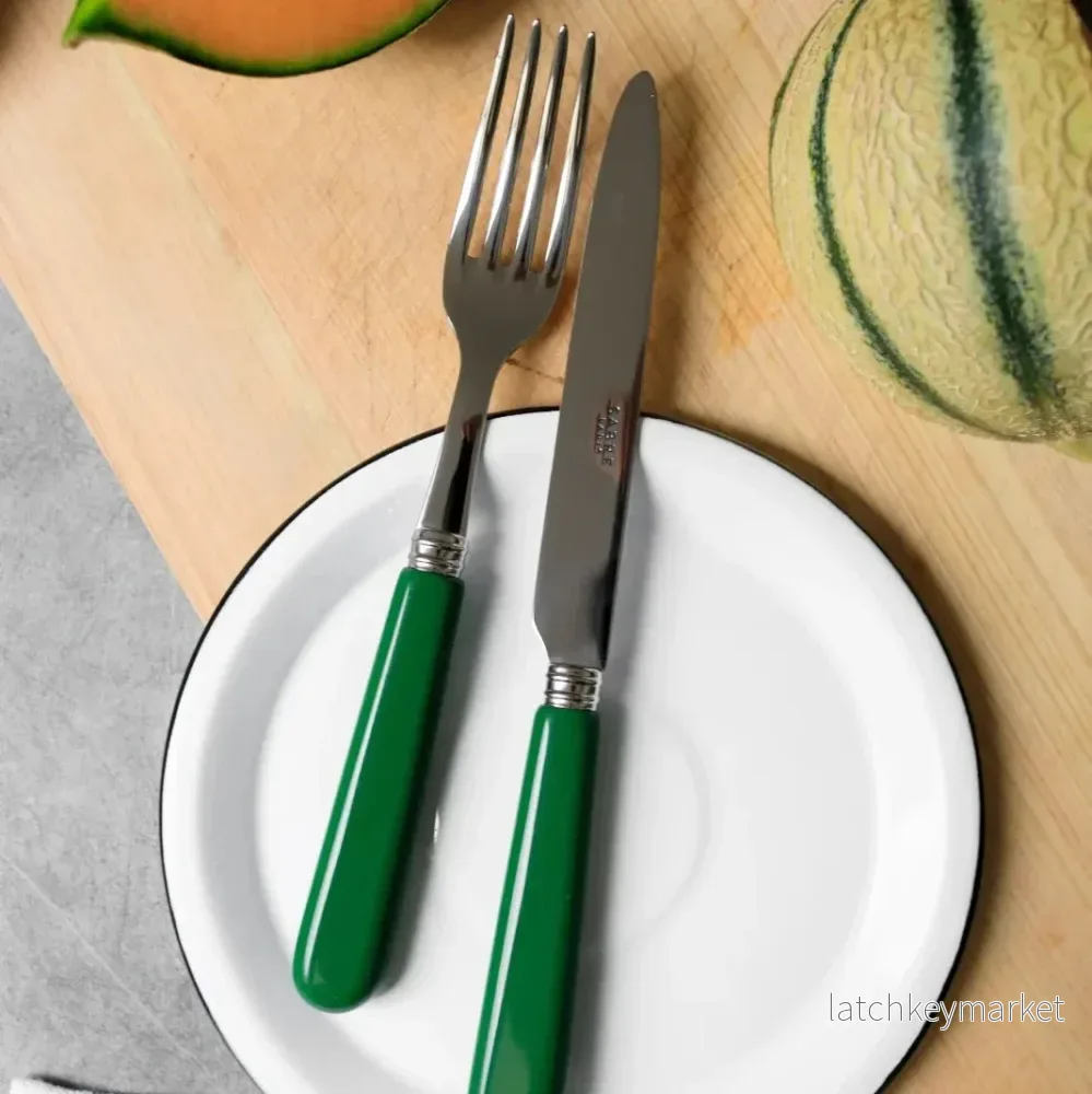 Sabre Paris Cutlery Set 24 pcs Pop Unis Green - Bild 2