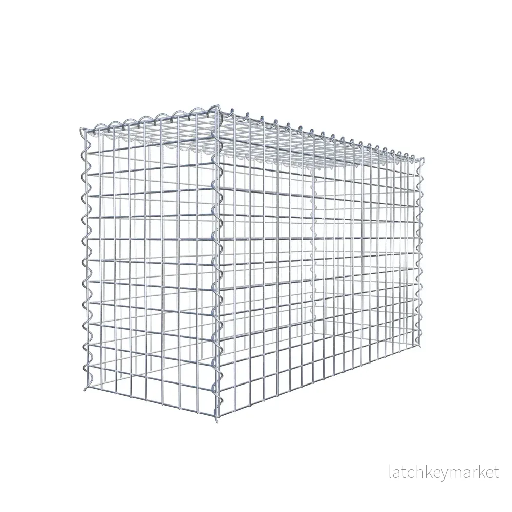 Extra gabion typ 3 100 cm x 60 cm x 40 cm (L x H x D), maskstorlek 5 cm x 5 cm, spiral - Bild 3