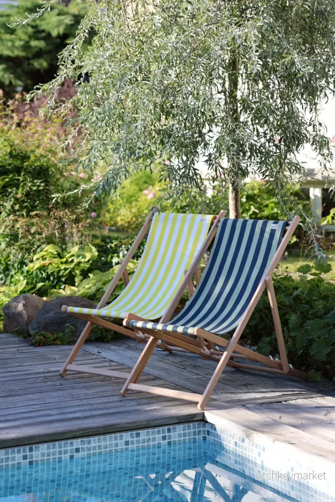 French Deckchair wood Bidart - Bild 3