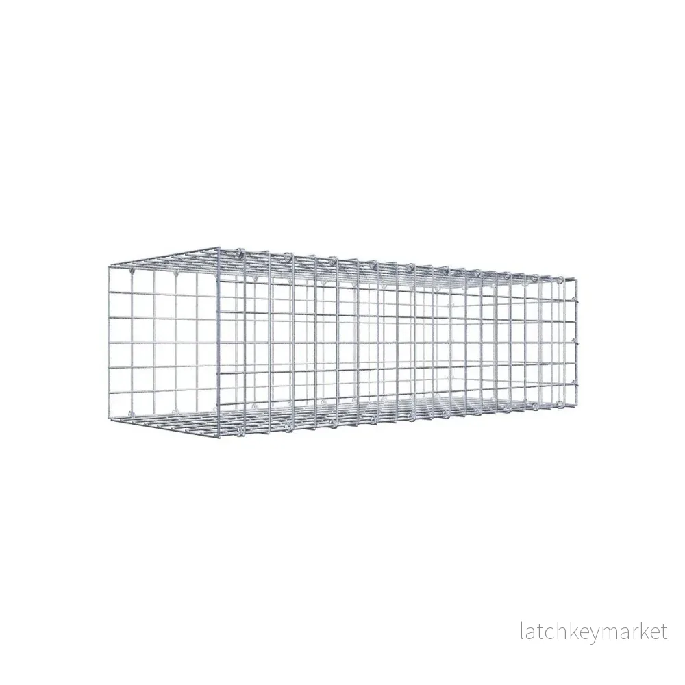 Typ 2 påbyggnadsgabion 100 cm x 30 cm x 40 cm (L x H x D), maskstorlek 5 cm x 5 cm, C-ring Typ 2 påbyggnadsgabion 100 cm x 30 cm x 40 cm (L x H x D), maskstorlek 5 cm x 5 cm, C-ring
