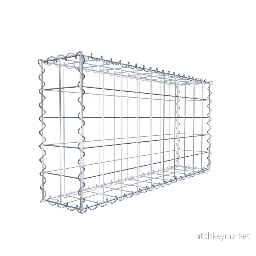 Gabion 100 cm x 50 cm x 20 cm (L x H x D), maskstorlek 10 cm x 10 cm, spiral - Bild 3