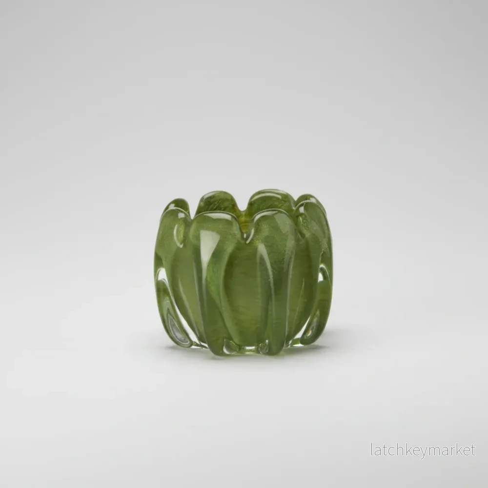 Ljuslykta Moln grön small Ljuslykta Moln grön small