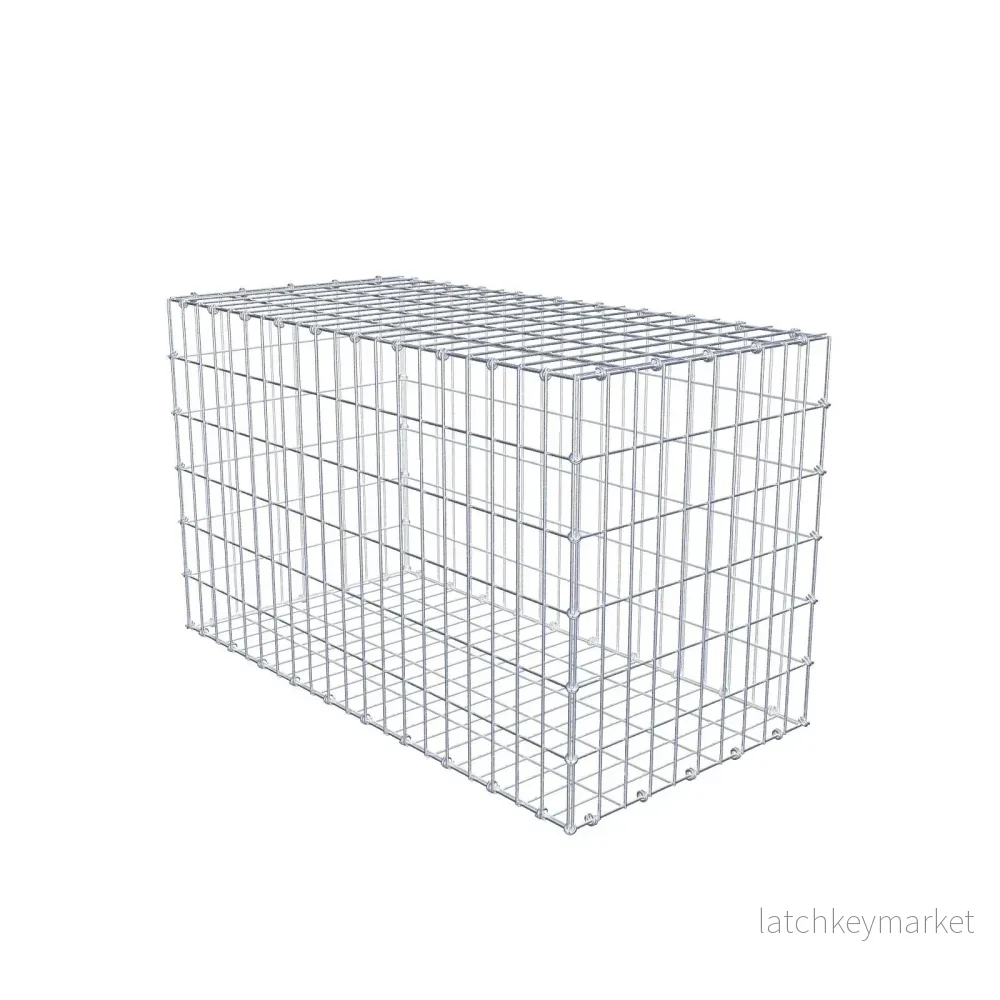 Gabion 100 cm x 60 cm x 50 cm (L x H x D), maskstorlek 5 x 10 cm, spiralring Gabion 100 cm x 60 cm x 50 cm (L x H x D), maskstorlek 5 x 10 cm, spiralring