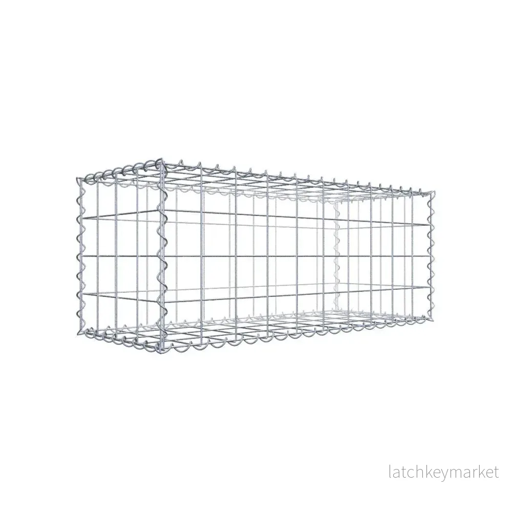 Gabion 100 cm x 40 cm x 40 cm (L x H x D), maskstorlek 10 cm x 10 cm, spiral Gabion 100 cm x 40 cm x 40 cm (L x H x D), maskstorlek 10 cm x 10 cm, spiral