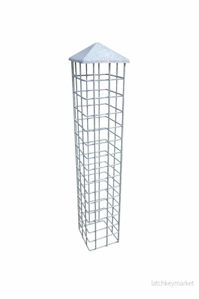 Premium Gabionensäule ”Dänisches Design” Extrem Massiv & Vollverschweißt Premium Gabionensäule ”Dänisches Design” Extrem Massiv & Vollverschweißt