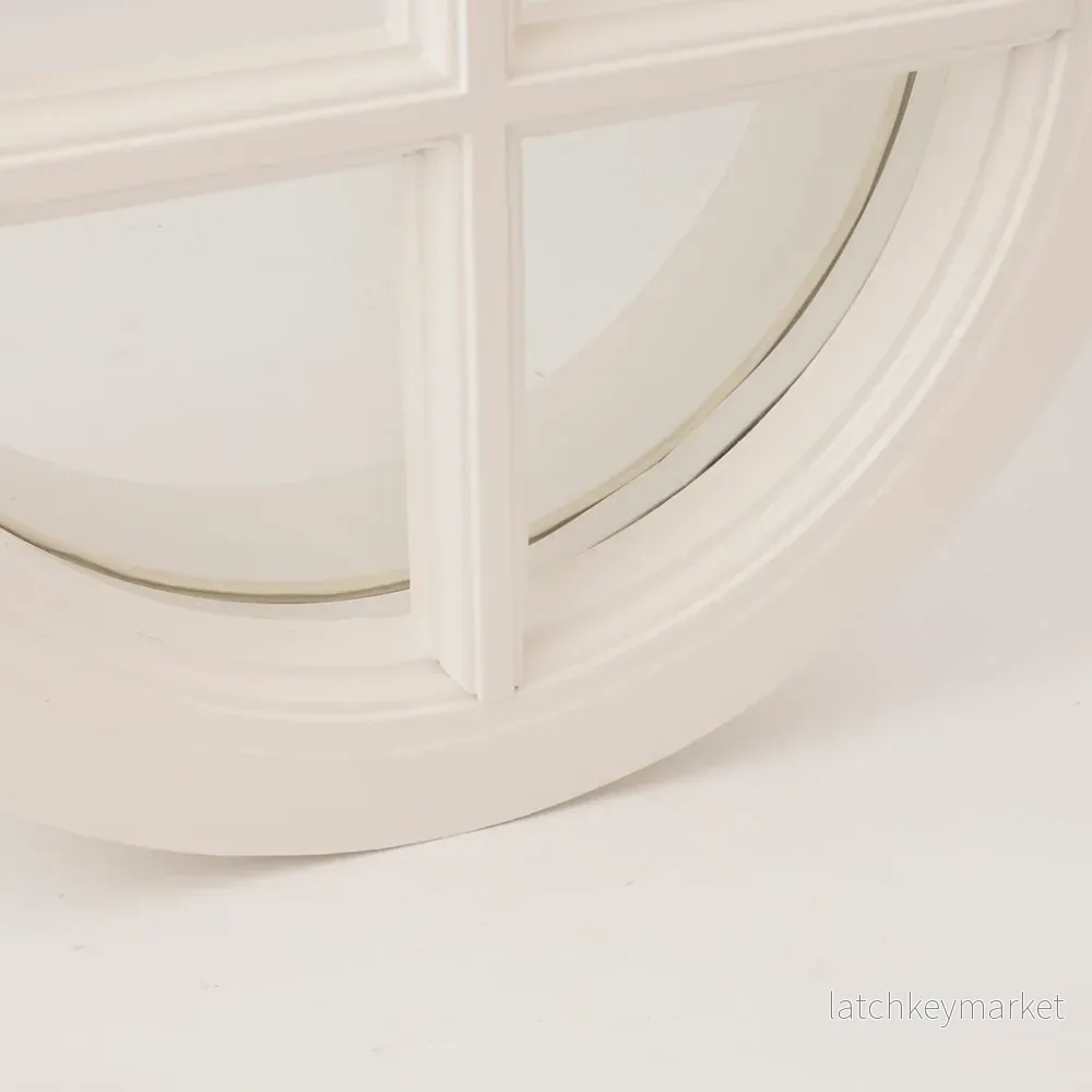 Runt fönster vitt Ø370 mm isolerglas D415 - Bild 2