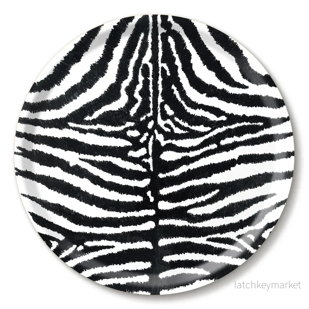 Bricka – Zebra svart Bricka – Zebra svart