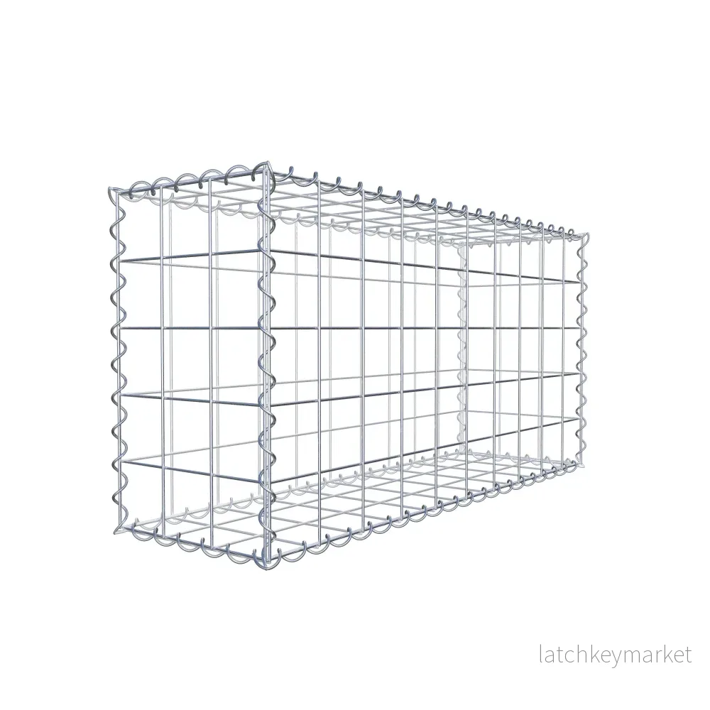 Gabion 100 cm x 50 cm x 30 cm (L x H x D), maskstorlek 10 cm x 10 cm, spiral - Bild 3