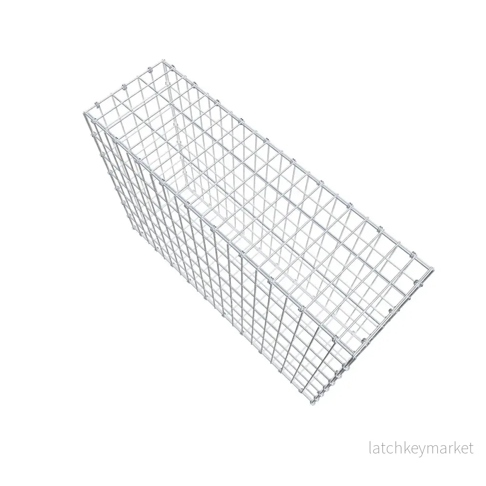 Gabion 100 cm x 70 cm x 30 cm (L x H x D), maskstorlek 5 x 10 cm, spiralring - Bild 3