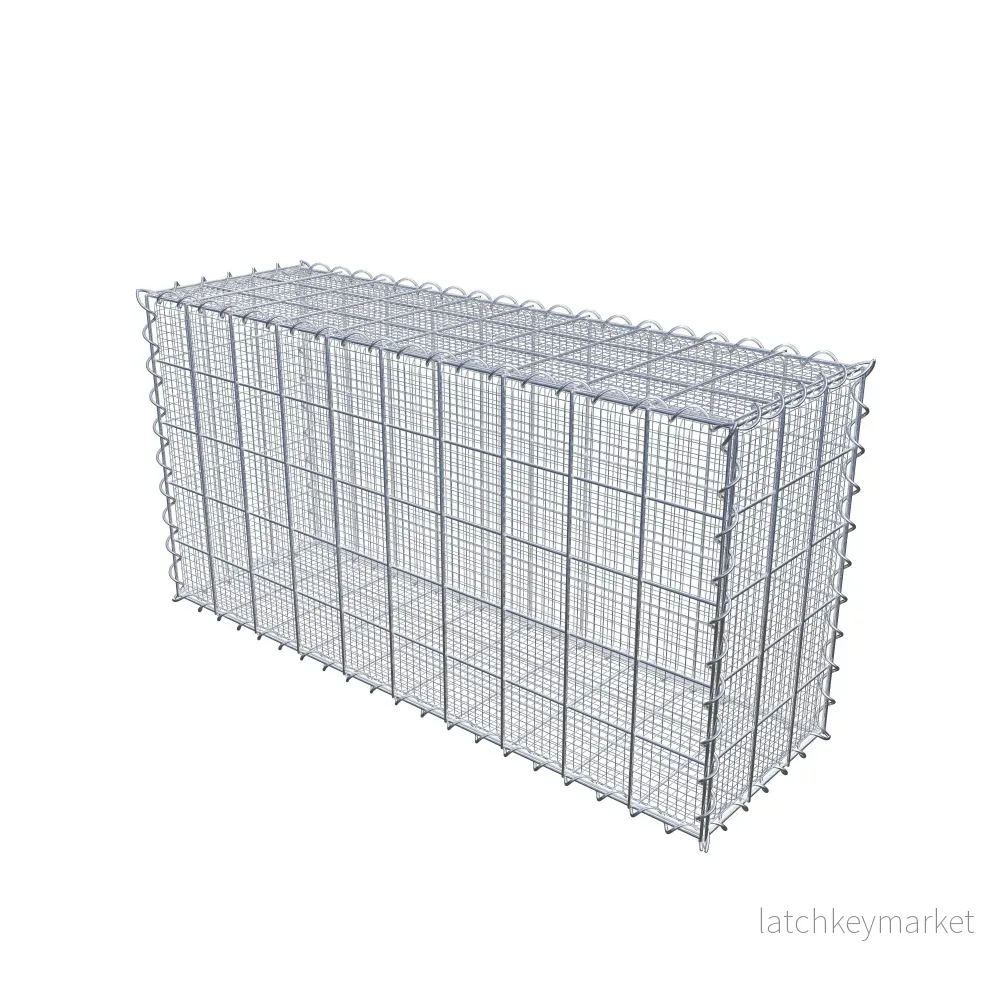 Sandgabion 100 cm x 50 cm x 30 cm (L x H x D), maskstorlek 10 cm x 10 cm, spiral - Bild 2