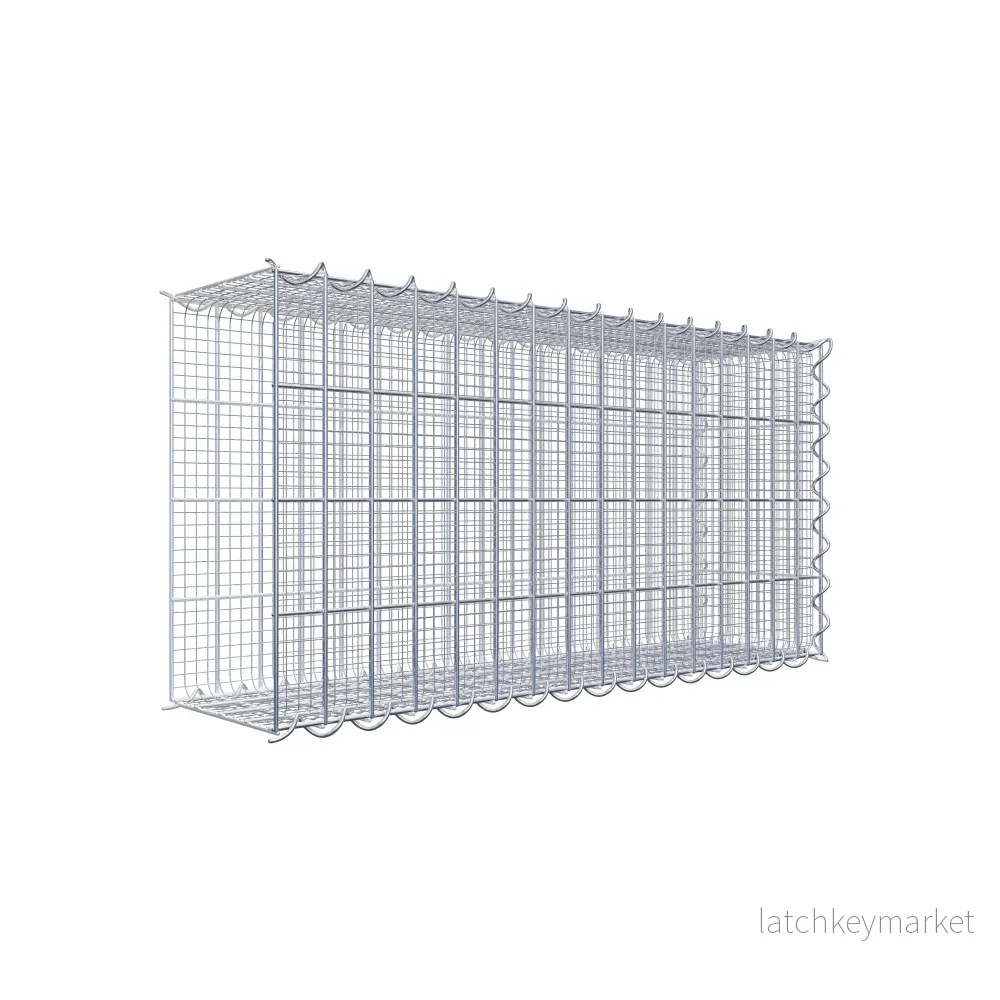 Grusodling gabion typ 2 80 cm x 40 cm x 20 cm (L x H x D), maskstorlek 5 cm x 10 cm, spiral Grusodling gabion typ 2 80 cm x 40 cm x 20 cm (L x H x D), maskstorlek 5 cm x 10 cm, spiral