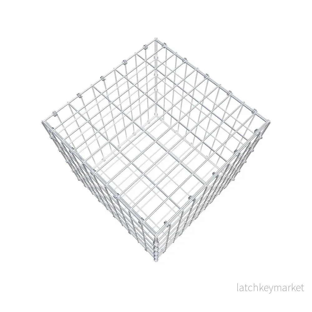 Gabion 50 cm x 50 cm x 50 cm (L x H x D), maskstorlek 5 x 10 cm, spiralring - Bild 3