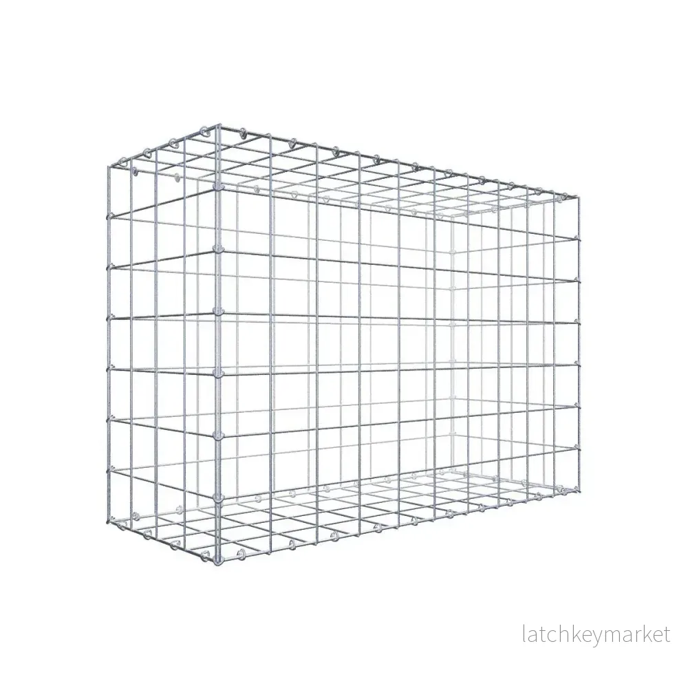 Gabion 100 cm x 70 cm x 40 cm (L x H x D), maskstorlek 10 cm x 10 cm, C-ring Gabion 100 cm x 70 cm x 40 cm (L x H x D), maskstorlek 10 cm x 10 cm, C-ring