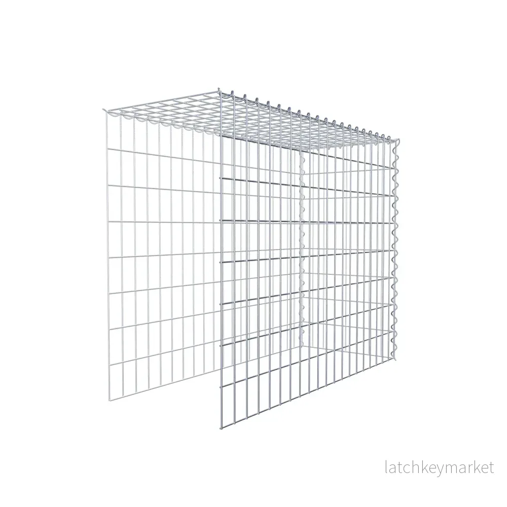 Extra gabion typ 4 100 cm x 80 cm x 40 cm (L x H x D), maskstorlek 5 cm x 10 cm, spiral - Bild 3