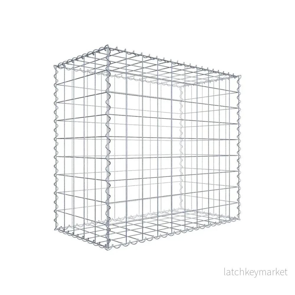 Gabion 100 cm x 90 cm x 50 cm (L x H x D), maskstorlek 10 cm x 10 cm, spiral Gabion 100 cm x 90 cm x 50 cm (L x H x D), maskstorlek 10 cm x 10 cm, spiral