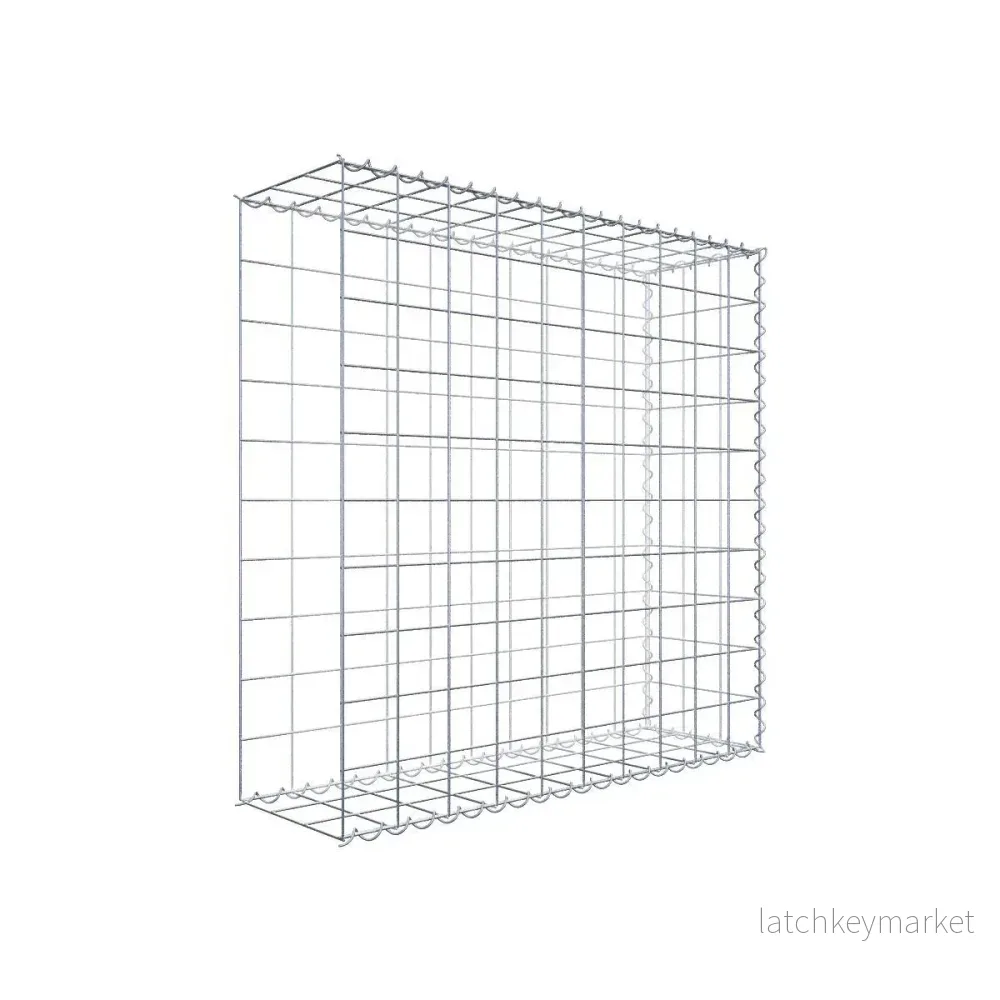 Extra gabion typ 2 100 cm x 100 cm x 30 cm (L x H x D), maskstorlek 10 cm x 10 cm, spiral Extra gabion typ 2 100 cm x 100 cm x 30 cm (L x H x D), maskstorlek 10 cm x 10 cm, spiral