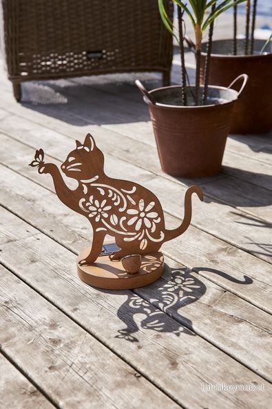 Trädgårdsbelysning DIV. Soldriven Katt 25 cm - Bild 2