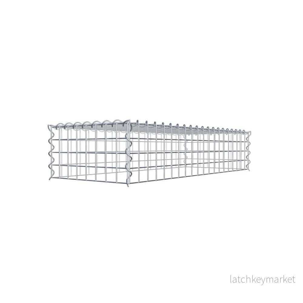 Extra gabion typ 3 100 cm x 20 cm x 40 cm (L x H x D), maskstorlek 5 cm x 5 cm, spiral - Bild 3