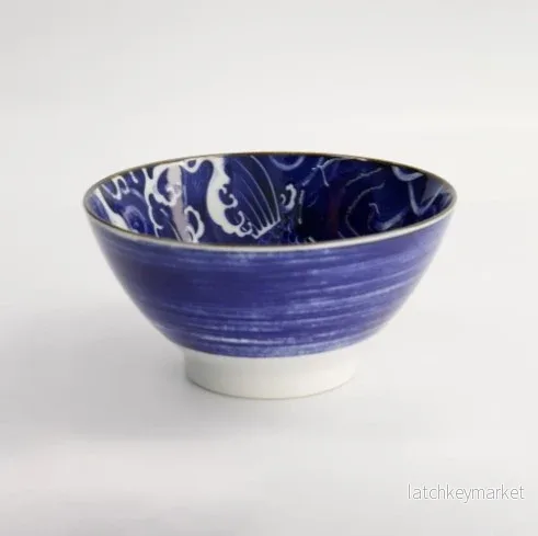 Skål Japonism Carp blå TDS Ø 18 x 9 cm Skål Japonism Carp blå TDS Ø 18 x 9 cm