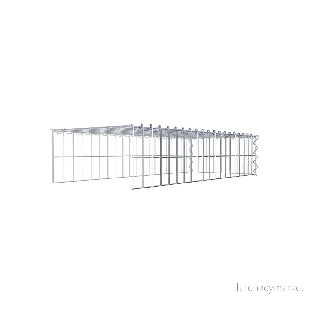 Extra gabion typ 4 100 cm x 20 cm x 40 cm (L x H x D), maskstorlek 5 cm x 10 cm, spiral - Bild 3
