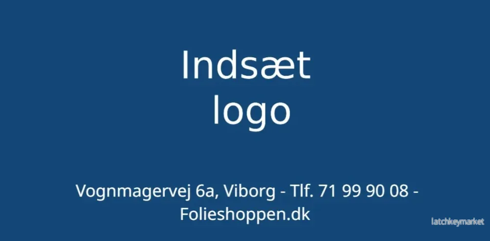 Magnetisk skyltmall rektangel Magnetisk skyltmall rektangel