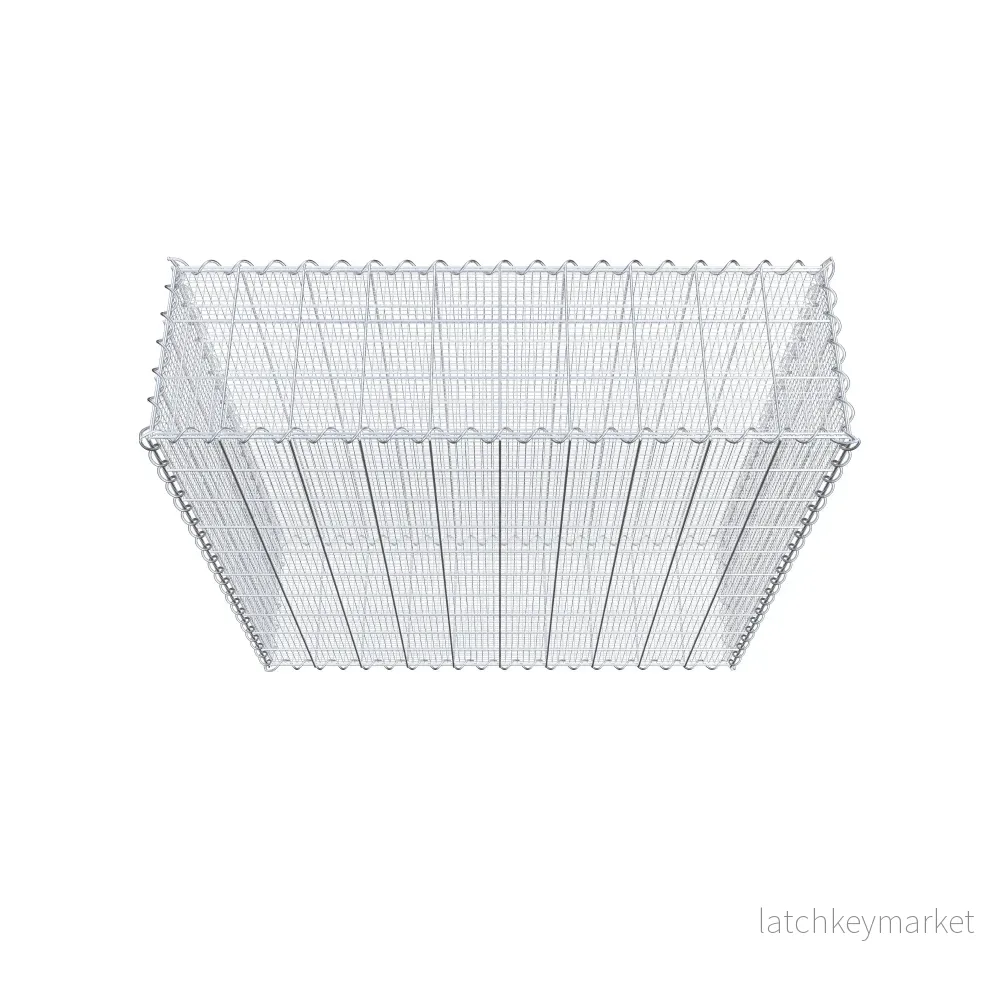 Sandgabion 100 cm x 100 cm x 30 cm (L x H x D), maskstorlek 10 cm x 10 cm, spiral - Bild 3