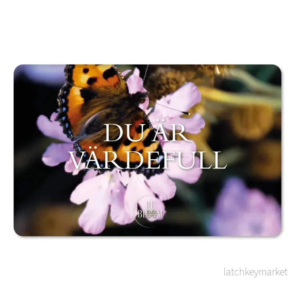 DU ÄR VÄRDEFULL DU ÄR VÄRDEFULL