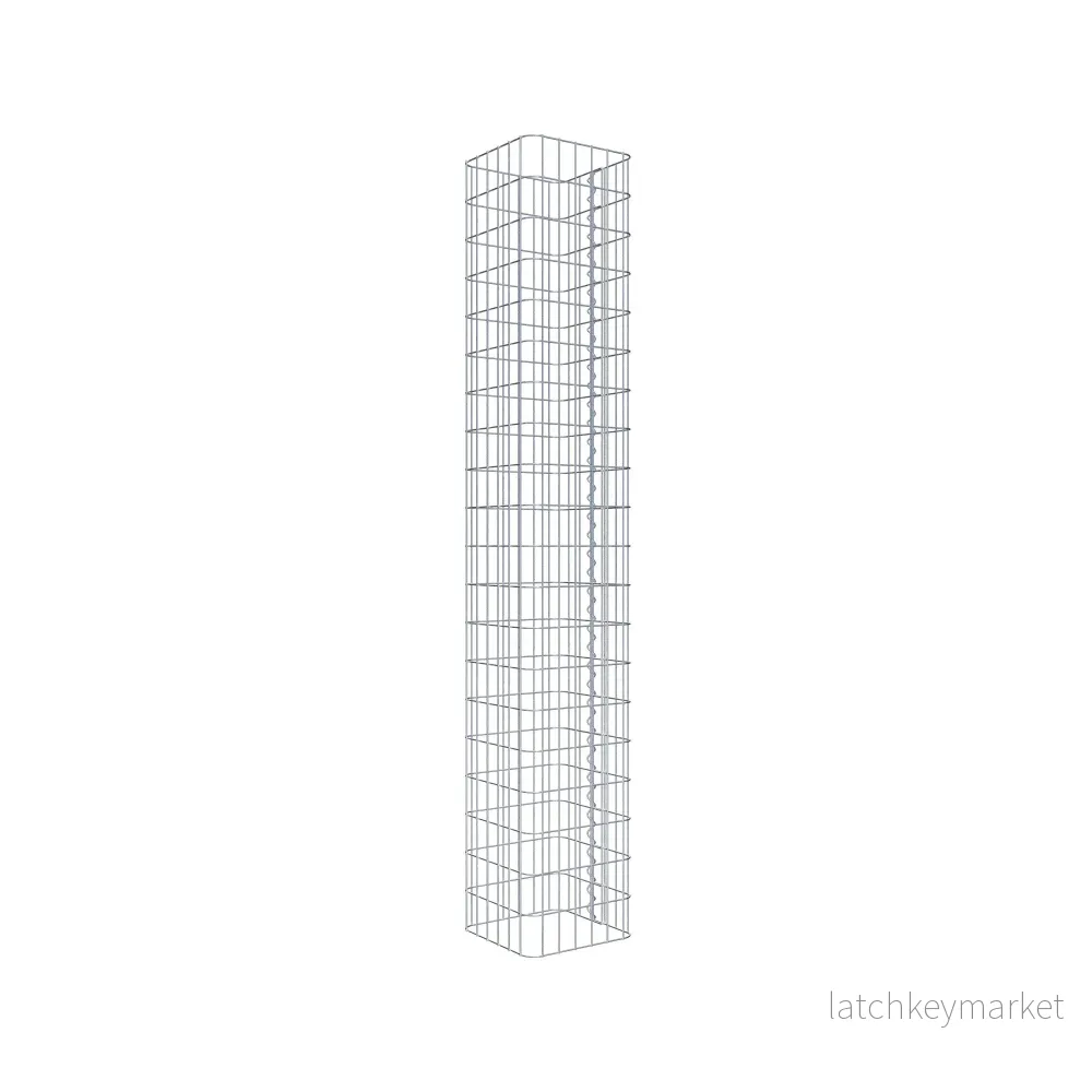 Gabionpelare vinkelrät 32 cm x 32 cm, 200 cm höjd, MW 5 cm x 10 cm - Bild 3