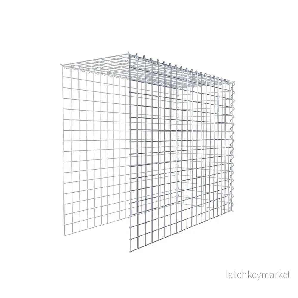 Extra gabion typ 4 100 cm x 80 cm x 40 cm (L x H x D), maskstorlek 5 cm x 5 cm, spiral - Bild 3