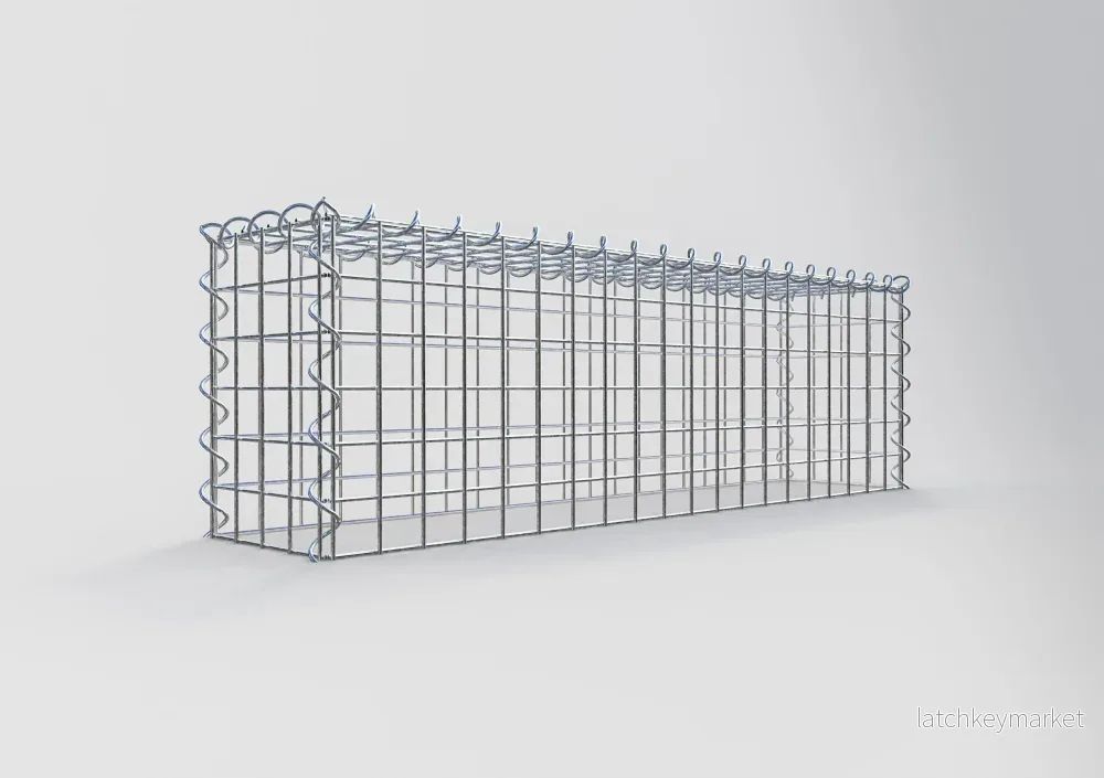 Påväxt gabion typ 3 100 cm x 30 cm x 20 cm (L x H x D), maskstorlek 5 cm x 5 cm, spiral - Bild 2