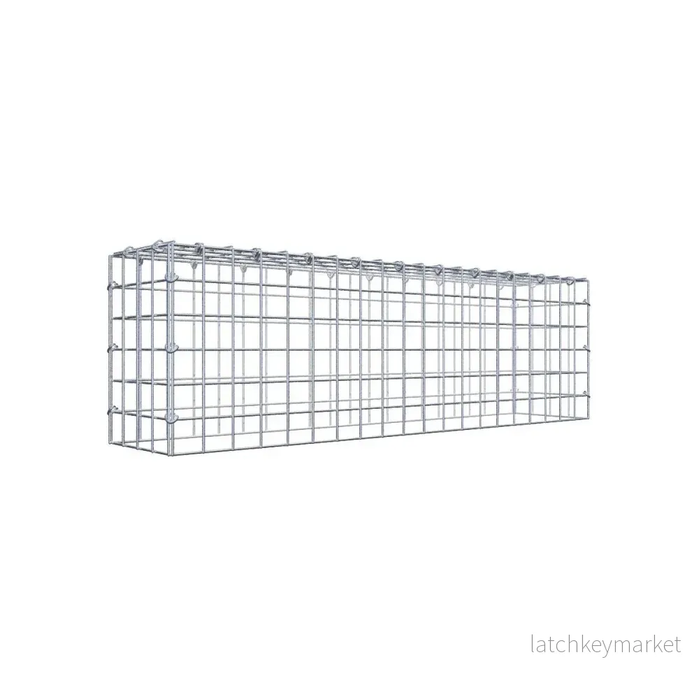 Typ 3 påbyggnadsgabion 100 cm x 30 cm x 20 cm (L x H x D), maskstorlek 5 cm x 5 cm, C-ring Typ 3 påbyggnadsgabion 100 cm x 30 cm x 20 cm (L x H x D), maskstorlek 5 cm x 5 cm, C-ring