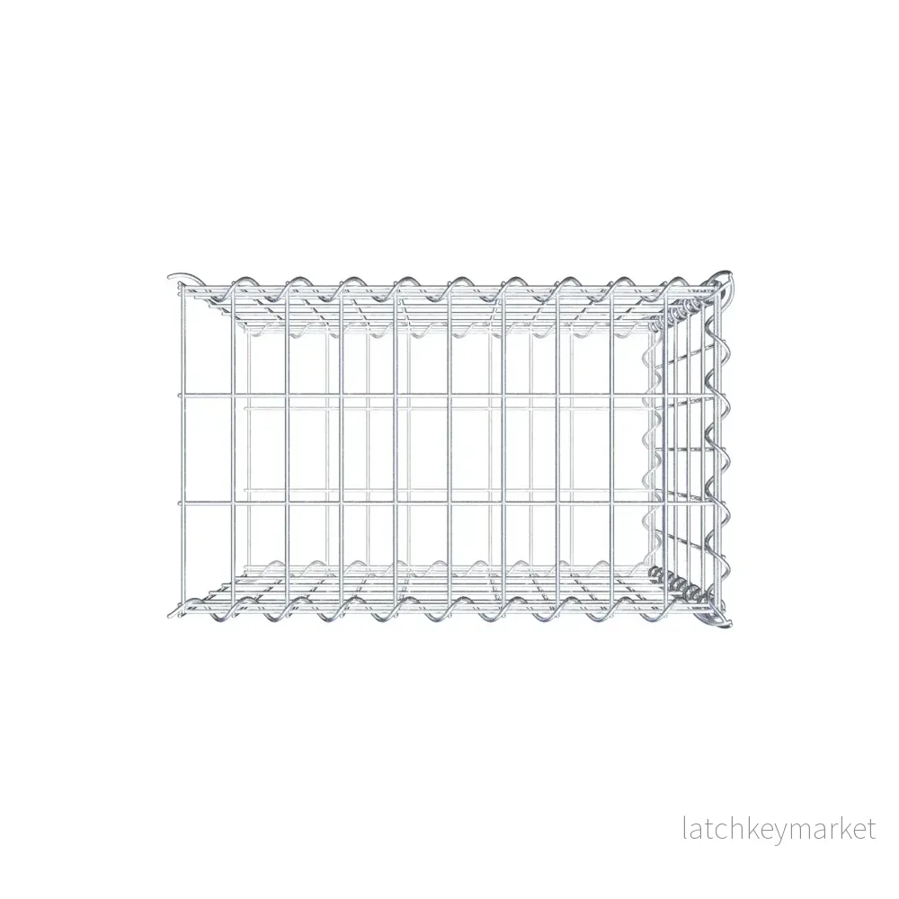 Påväxt gabion typ 2 50 cm x 50 cm x 30 cm (L x H x D), maskstorlek 5 cm x 10 cm, spiral - Bild 3