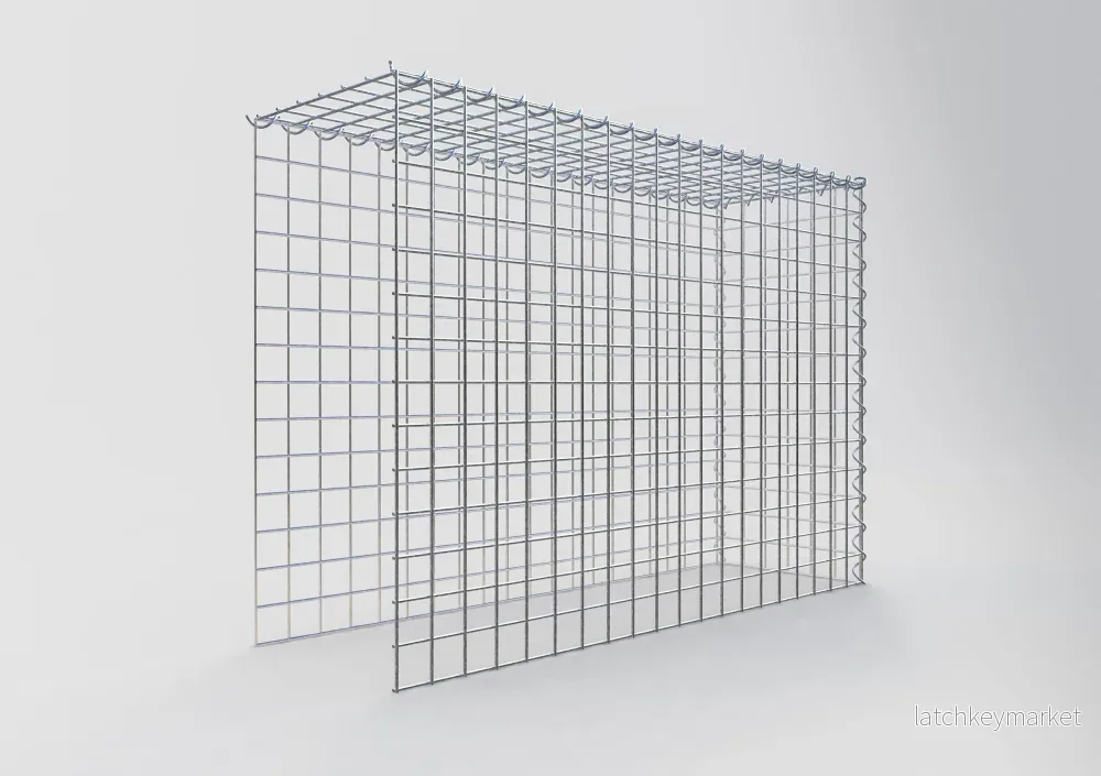 Påväxt gabion typ 4 100 cm x 70 cm x 30 cm (L x H x D), maskstorlek 5 cm x 5 cm, spiral - Bild 2