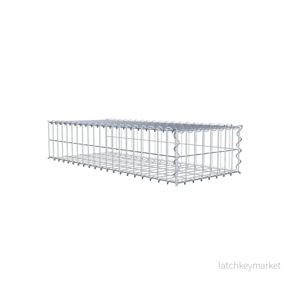 Extra gabion typ 2 100 cm x 20 cm x 40 cm (L x H x D), maskstorlek 5 cm x 10 cm, spiral Extra gabion typ 2 100 cm x 20 cm x 40 cm (L x H x D), maskstorlek 5 cm x 10 cm, spiral