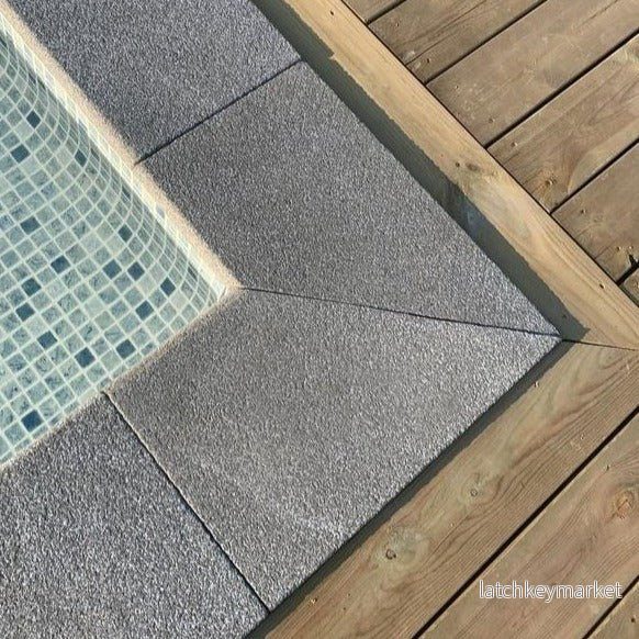 Poolsten Granit Hörn Grafitgrå 500/500x200x30 - Bild 3