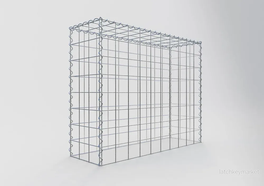 Påväxt gabion typ 3 100 cm x 80 cm x 30 cm (L x H x D), maskstorlek 10 cm x 10 cm, spiral - Bild 2