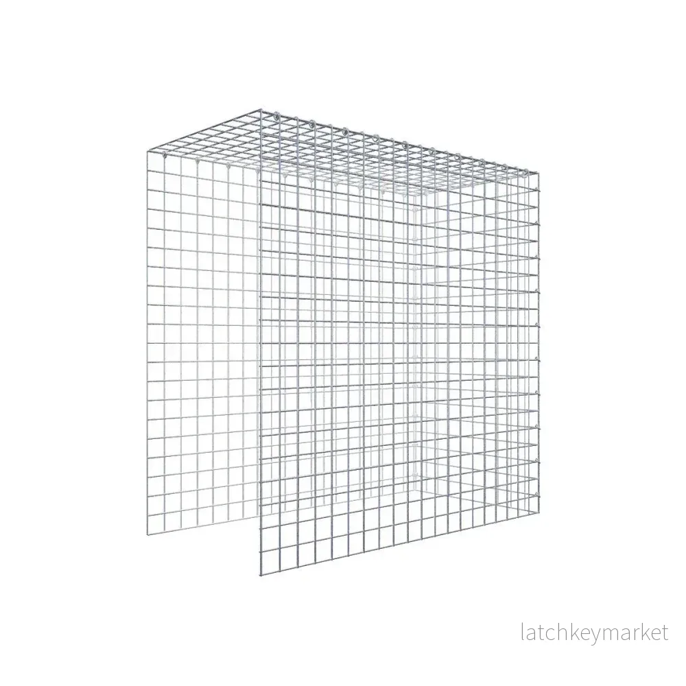 Extra gabion typ 4 100 cm x 100 cm x 50 cm (L x H x D), maskstorlek 5 cm x 5 cm, C-ring