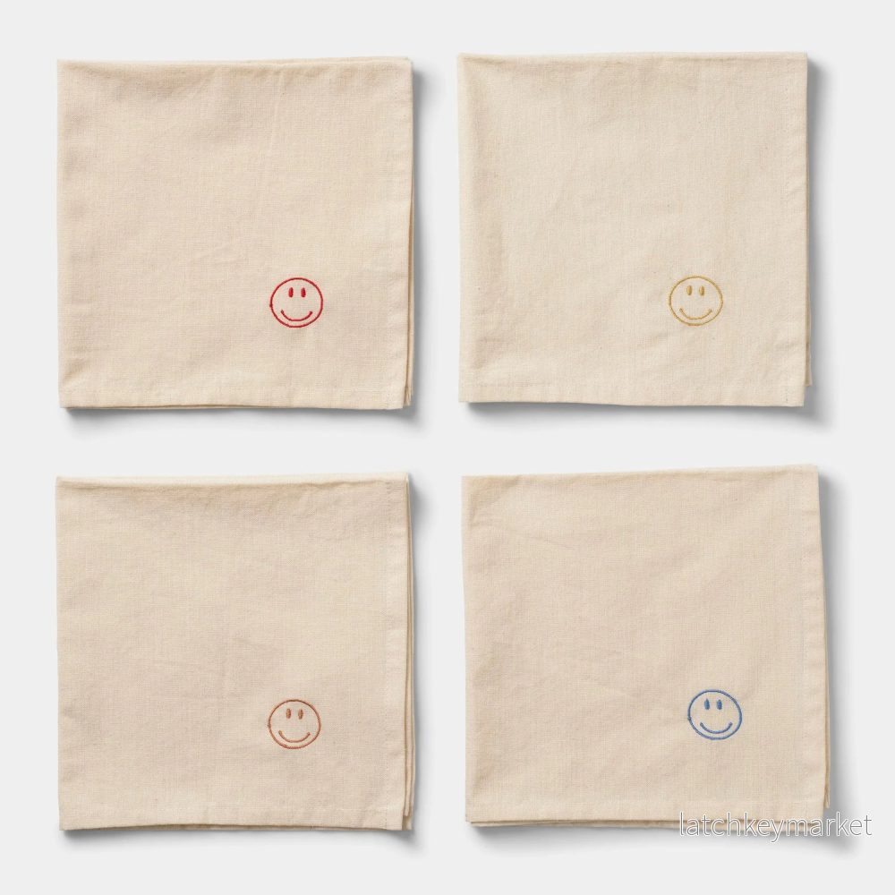 Midnatt Napkin Set Happy Midnatt Napkin Set Happy