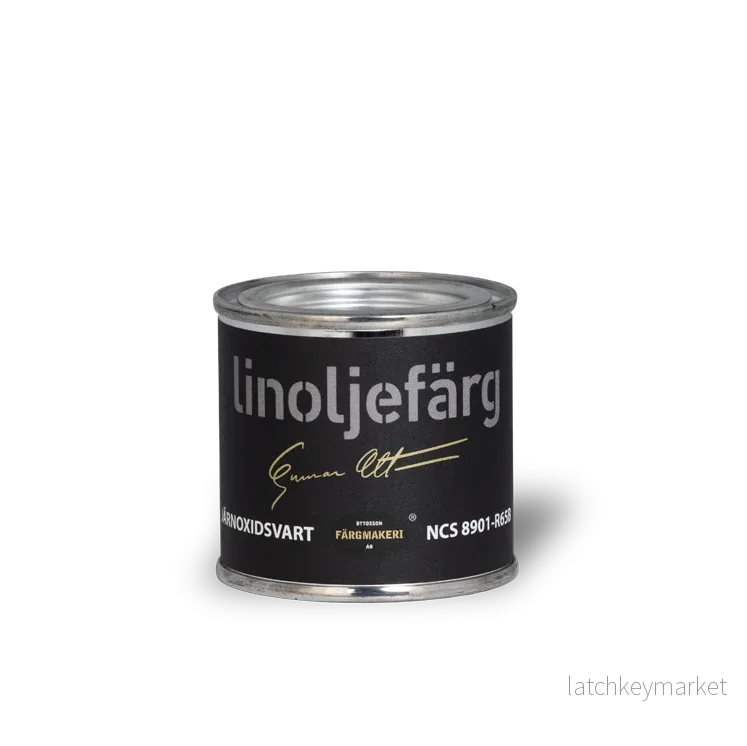 Järnoxidsvart Linoljefärg Ottossons - Bild 3