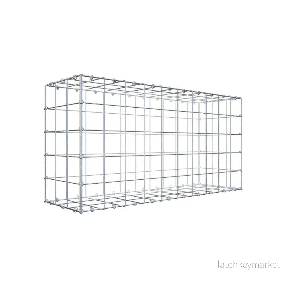 Gabion 100 cm x 50 cm x 30 cm (L x H x D), maskstorlek 10 cm x 10 cm, C-ring Gabion 100 cm x 50 cm x 30 cm (L x H x D), maskstorlek 10 cm x 10 cm, C-ring