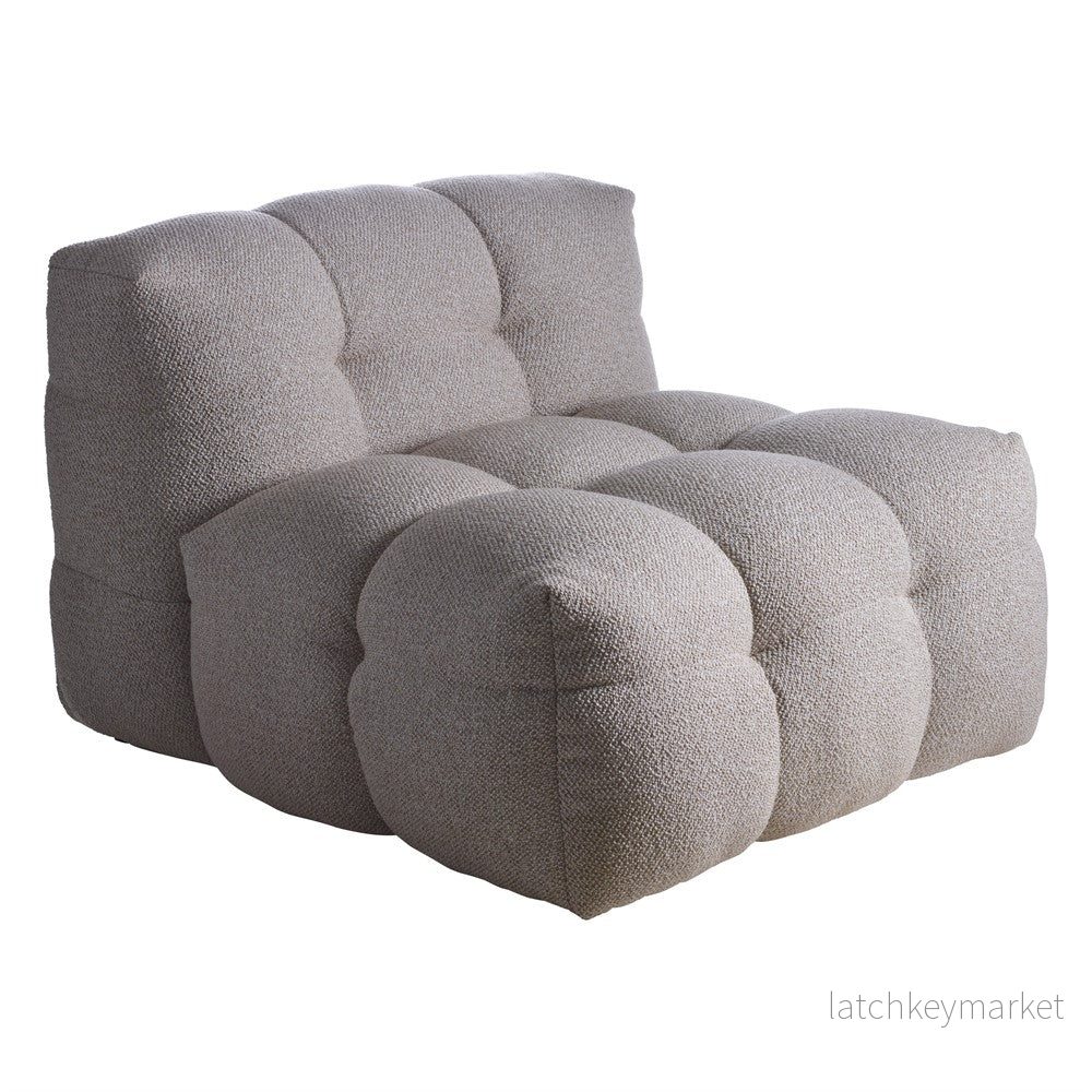 Fåtölj Kendall Beige bouclé, ben svarta  Mogi Home (Obs! Beställningsvara)