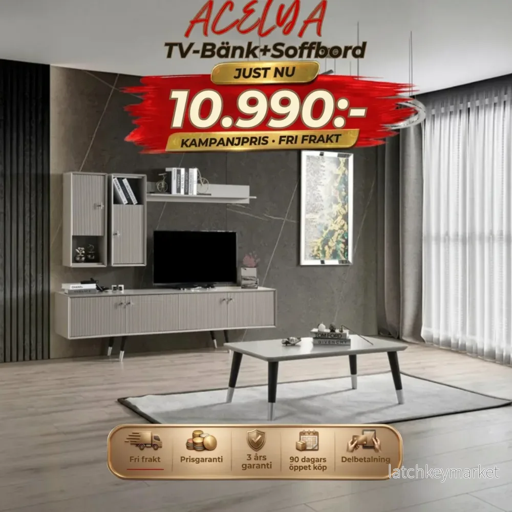 Acelya TV-Bänk+Soffbord Acelya TV-Bänk+Soffbord