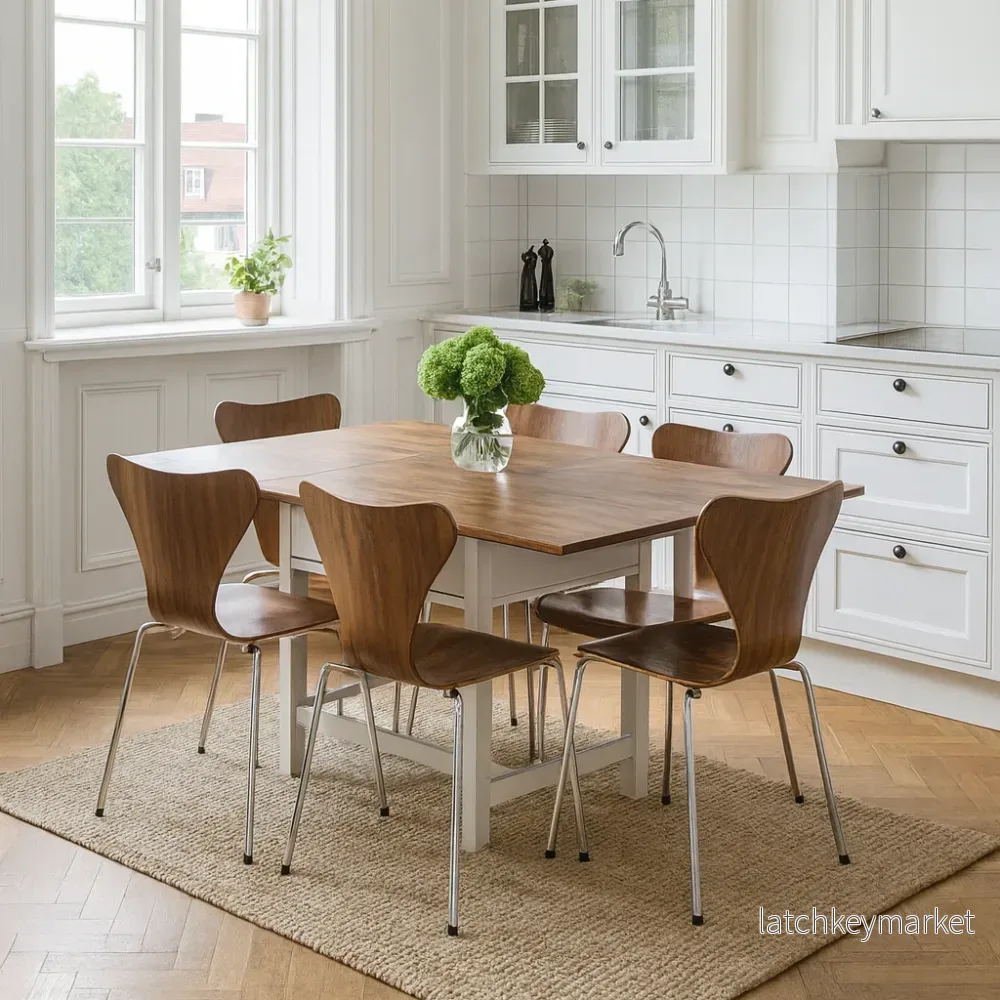 Slagbord teak/ljusgrå Vera - Bild 2