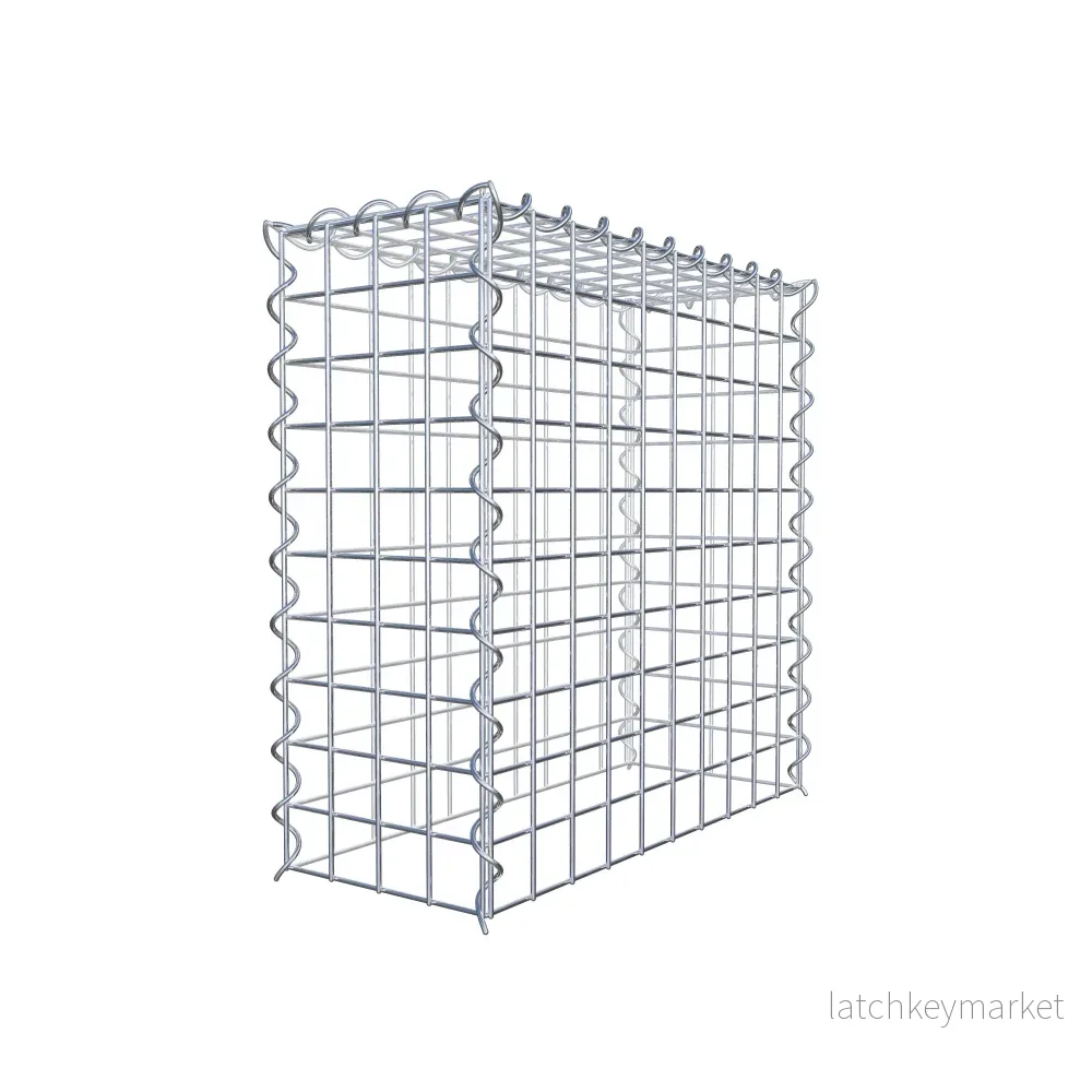 Extra gabion typ 3 50 cm x 50 cm x 20 cm (L x H x D), maskstorlek 5 cm x 5 cm, spiral - Bild 3