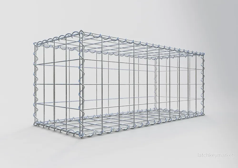 Gabion 100 cm x 40 cm x 40 cm (L x H x D), maskstorlek 10 cm x 10 cm, spiral - Bild 2