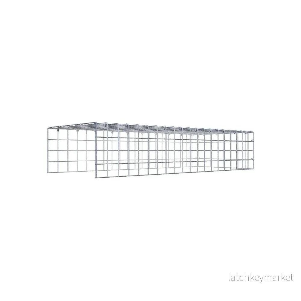 Typ 4 påbyggnadsgabion 100 cm x 20 cm x 40 cm (L x H x D), maskstorlek 5 cm x 5 cm, C-ring Typ 4 påbyggnadsgabion 100 cm x 20 cm x 40 cm (L x H x D), maskstorlek 5 cm x 5 cm, C-ring