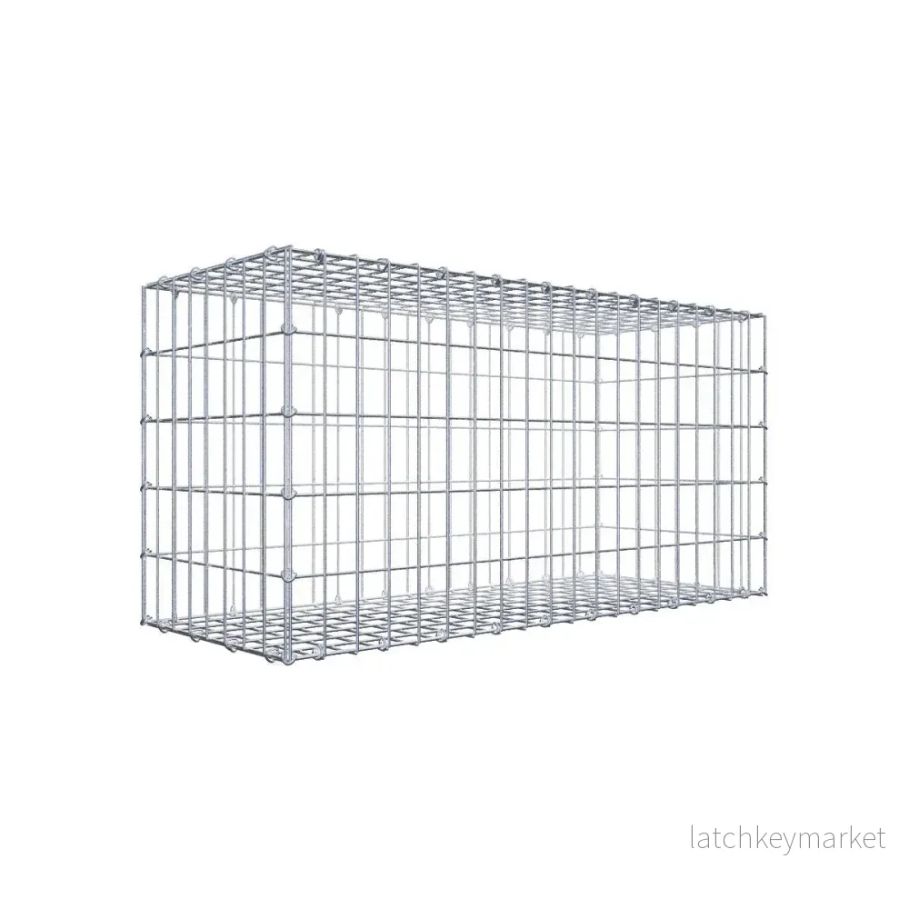 Gabion 100 cm x 50 cm x 40 cm (L x H x D), maskstorlek 5 cm x 10 cm, C-ring Gabion 100 cm x 50 cm x 40 cm (L x H x D), maskstorlek 5 cm x 10 cm, C-ring
