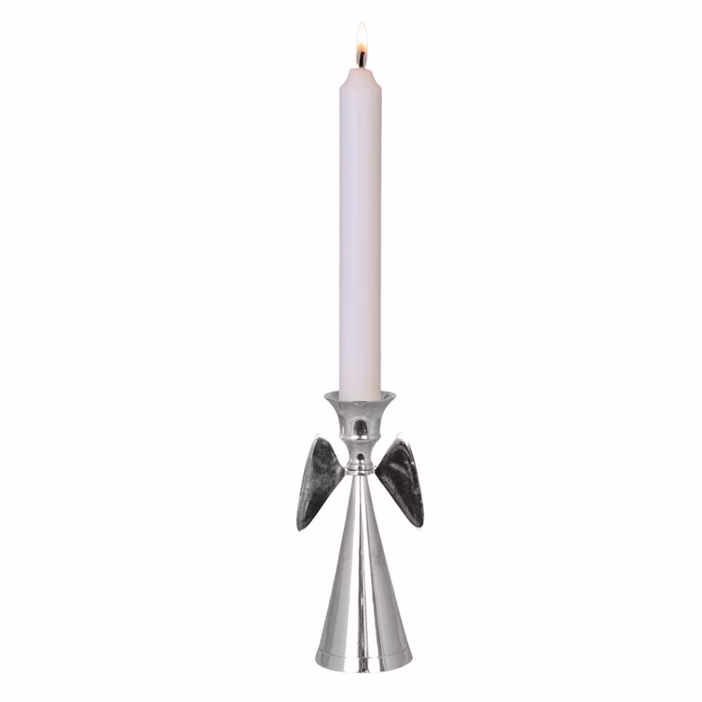 Ljusstake Ängel Nickel Hög - Bild 2